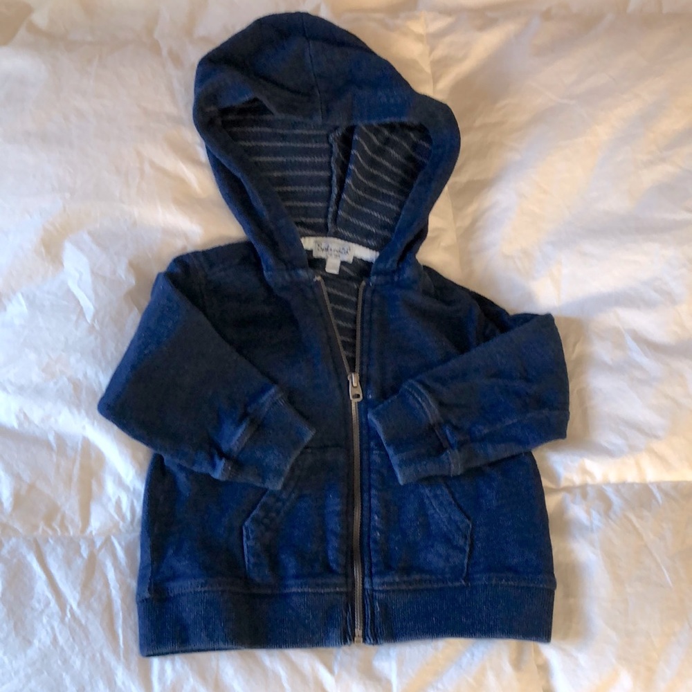 Splendid slub knit cotton hoodie size 12-18 months